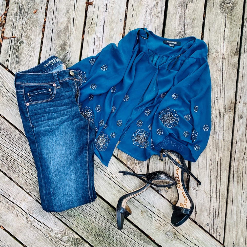 Forever 21 Beaded Top